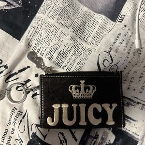 Juicy couture keychain coin or card wallet authentic